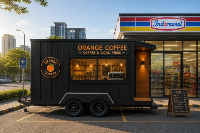 Kios Orange Coffee · Eksterior 01