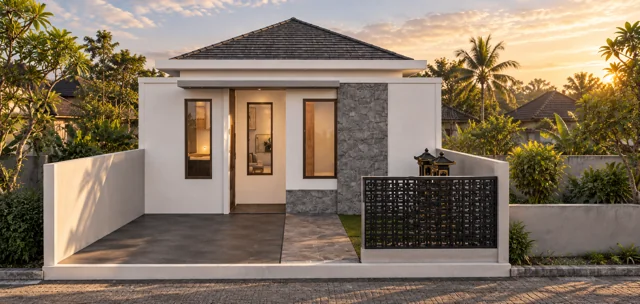Rumah Tipe 45 — Atap Limas · Eksterior 02