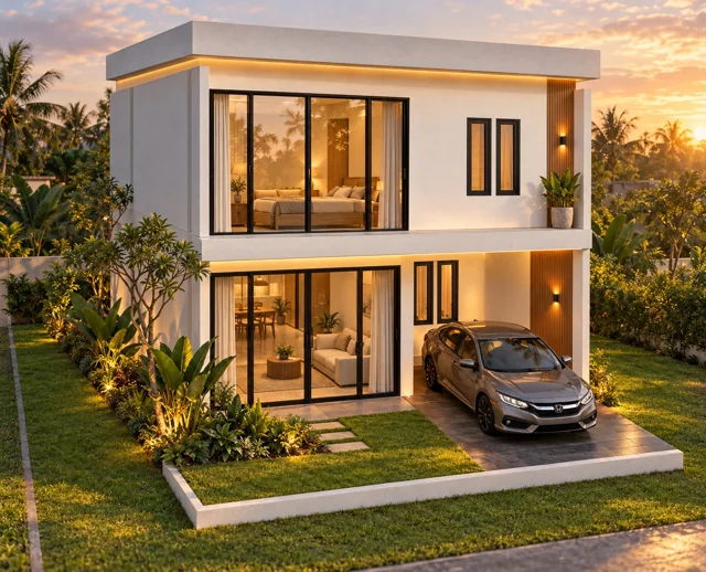 Rumah 80/100 — Pak Denny, Cikarang · Eksterior 01